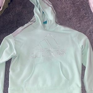 Mint Green Adidas Kids Hoodie